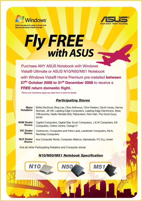 Fly Free with ASUS